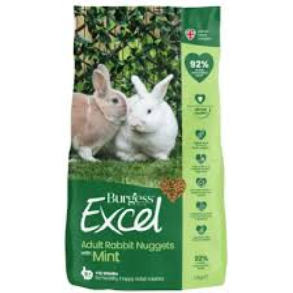 Rabbit Burgess Adult Mint, 3kg