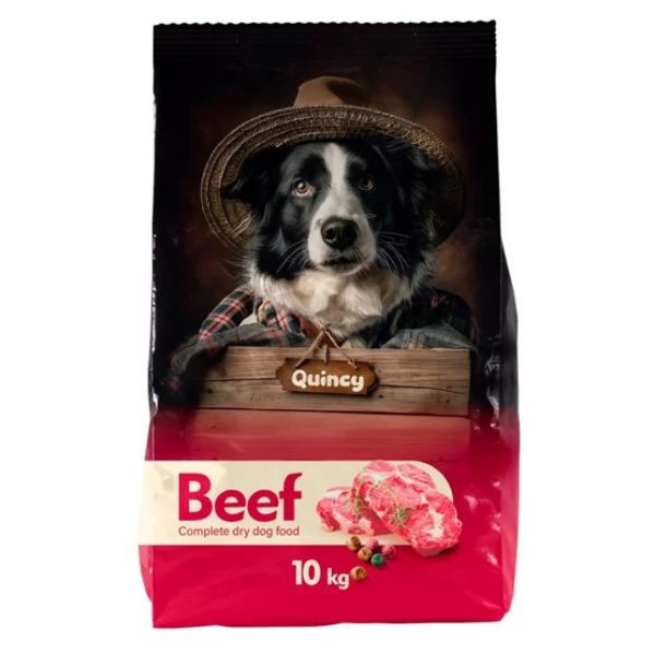 Quincy Dog Dry Food Beef, 10kg